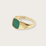 Bague Charlie Malachite en or jaune