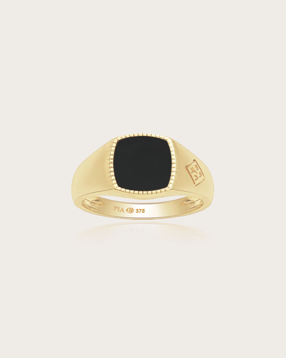 Bague Charlie Onyx en or jaune 