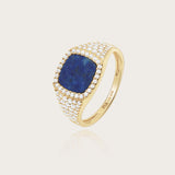 Bague Divine Lapis en or jaune 