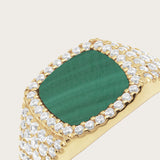 Bague Divine Malachite en or jaune