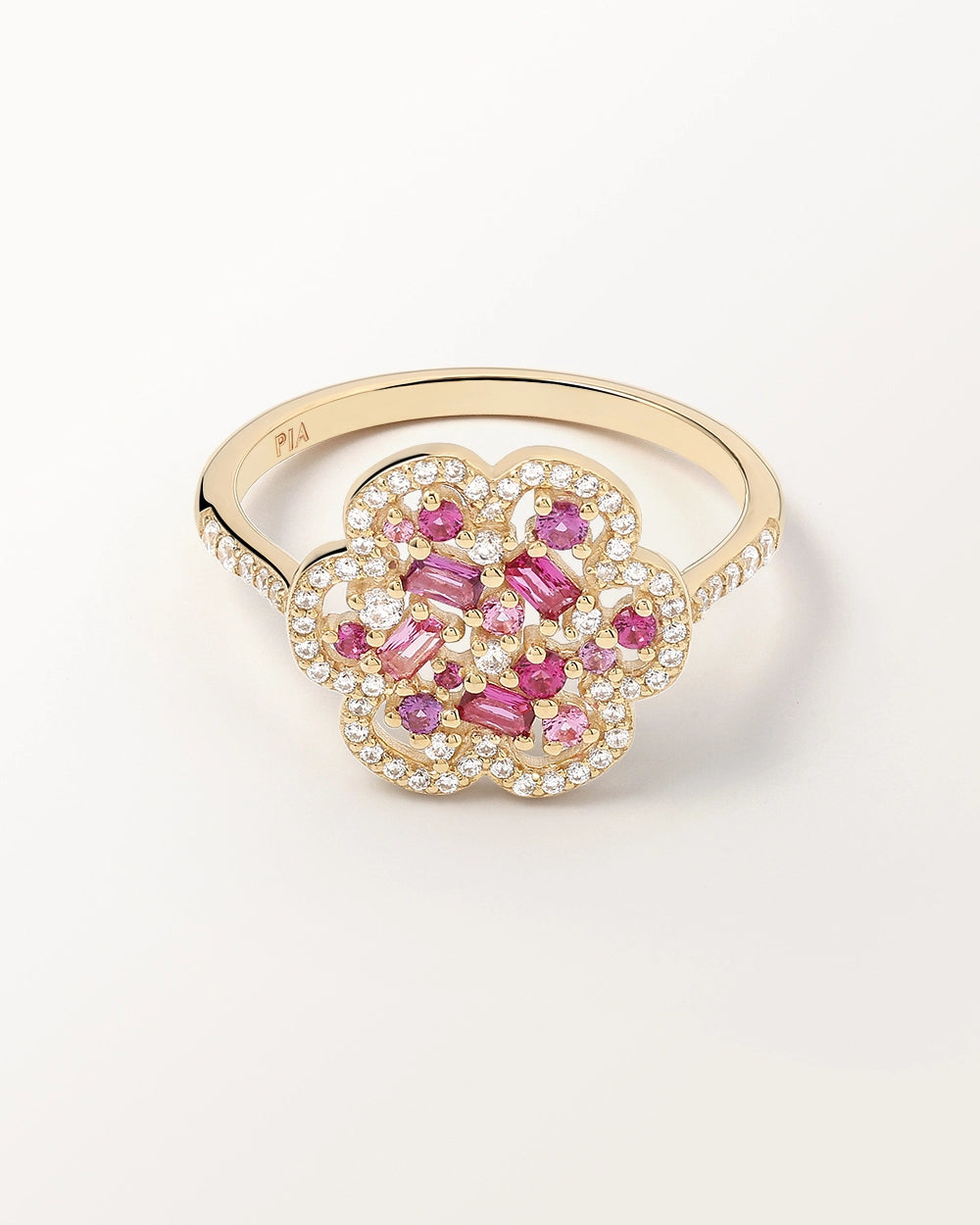 Bague Flora Prune en or jaune