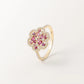 Bague Flora Prune en or jaune