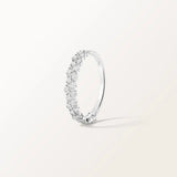 Bague Rivière en or blanc et diamant de synthèse