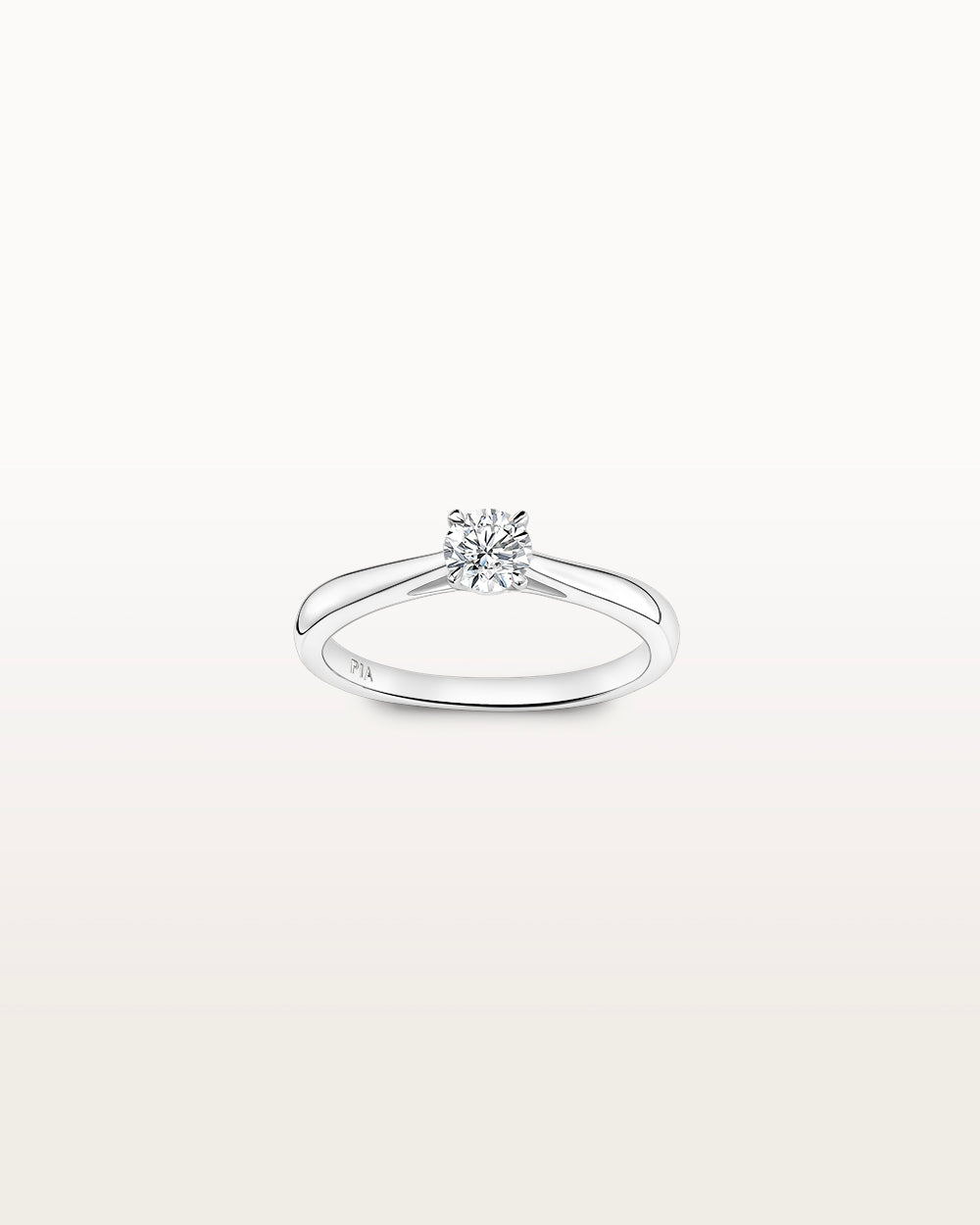 Bague Infini 0.3ct en or blanc et diamant de synthèse
