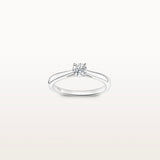 Bague Infini 0.3ct en or blanc et diamant de synthèse