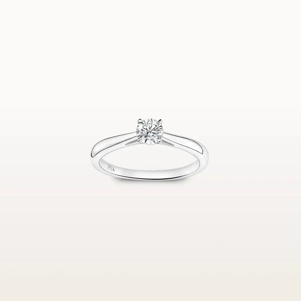Bague Infini 0.3ct en or blanc et diamant de synthèse