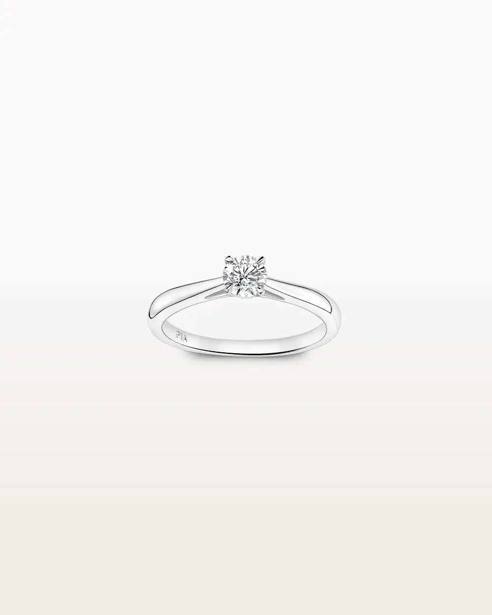 Bague Infini 0.3ct en or blanc et diamant de synthèse
