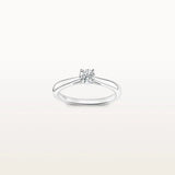 Bague Infini 0.3ct en or blanc et diamant de synthèse