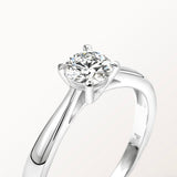 Bague Infini 0.3ct en or blanc et diamant de synthèse