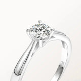 Bague Infini 0.3ct en or blanc et diamant de synthèse
