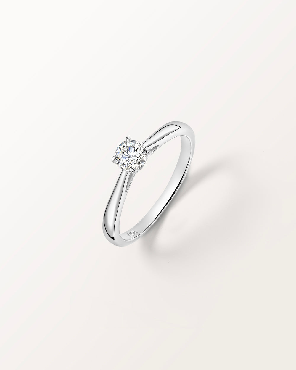 Bague Infini 0.3ct en or blanc et diamant de synthèse