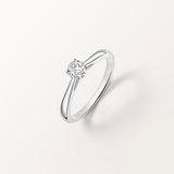 Bague Infini 0.3ct en or blanc et diamant de synthèse
