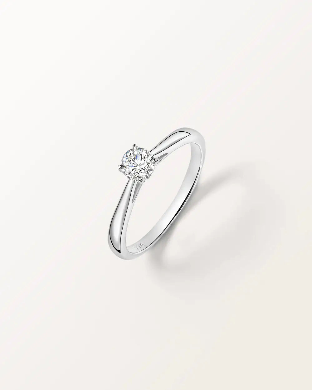 Bague Infini 0.3ct en or blanc et diamant de synthèse