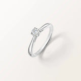 Bague Infini 0.3ct en or blanc et diamant de synthèse