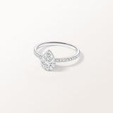 Bague Duchesse 0.40 carat en or blanc et diamant de synthèse