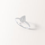 Bague Duchesse 0.40 carat en or blanc et diamant de synthèse