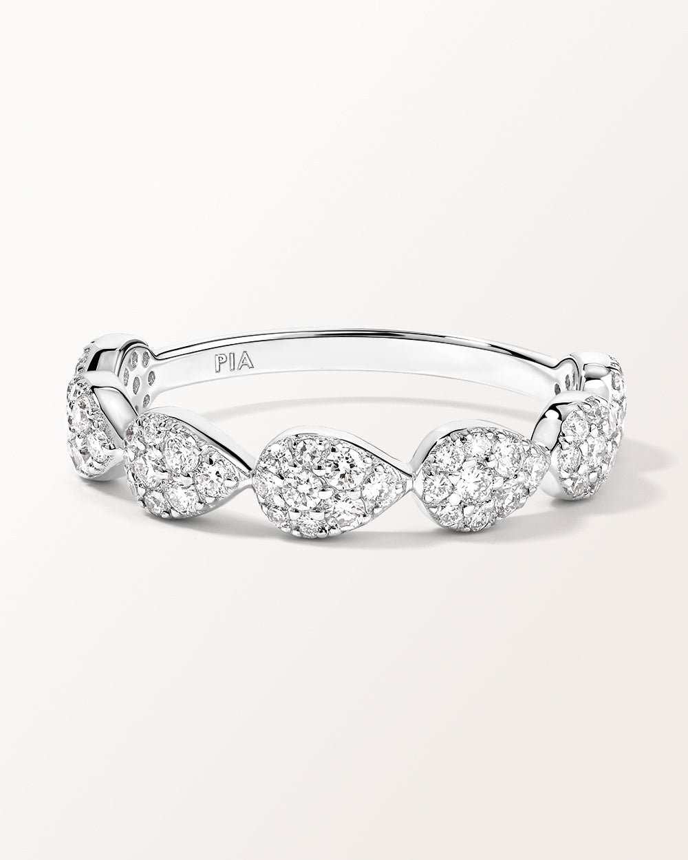 Bague Majesté en or blanc et Diamant de laboratoire 