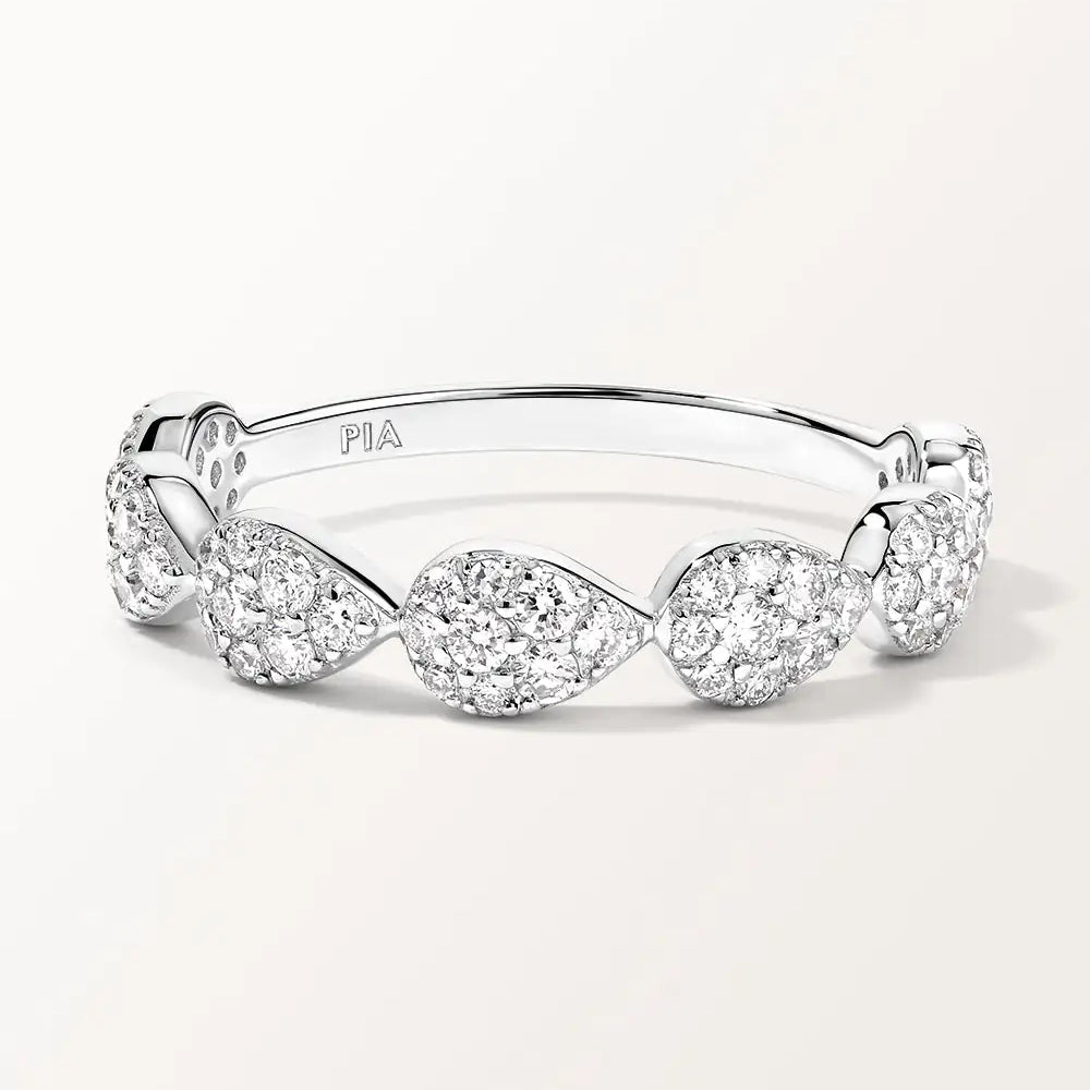 Bague Majesté en or blanc et Diamant de laboratoire 