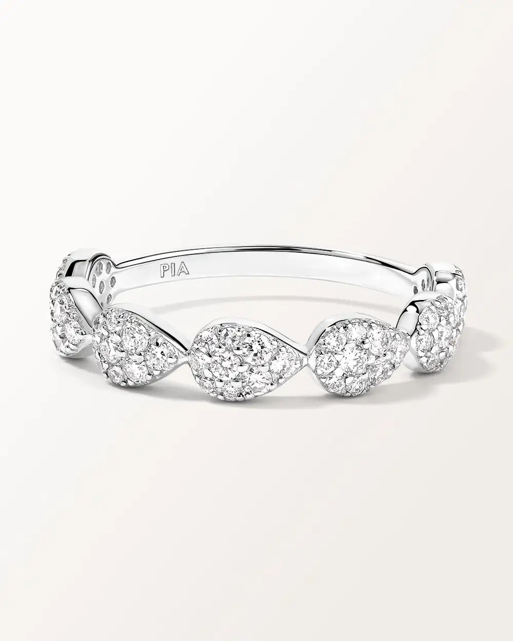 Bague Majesté en or blanc et Diamant de laboratoire 