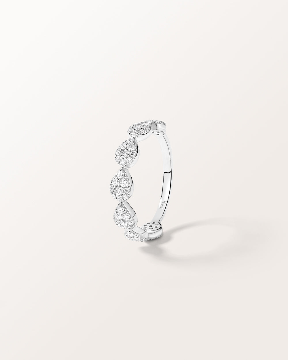 Bague Majesté en or blanc et Diamant de laboratoire 