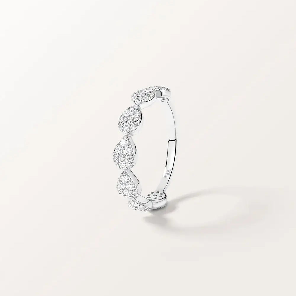 Bague Majesté en or blanc et Diamant de laboratoire 