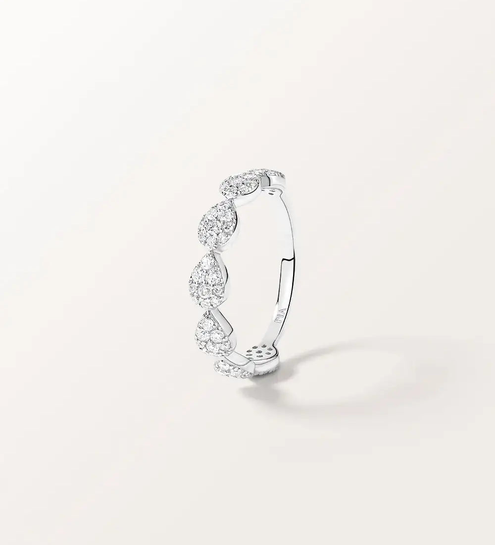 Bague Majesté en or blanc et Diamant de laboratoire 