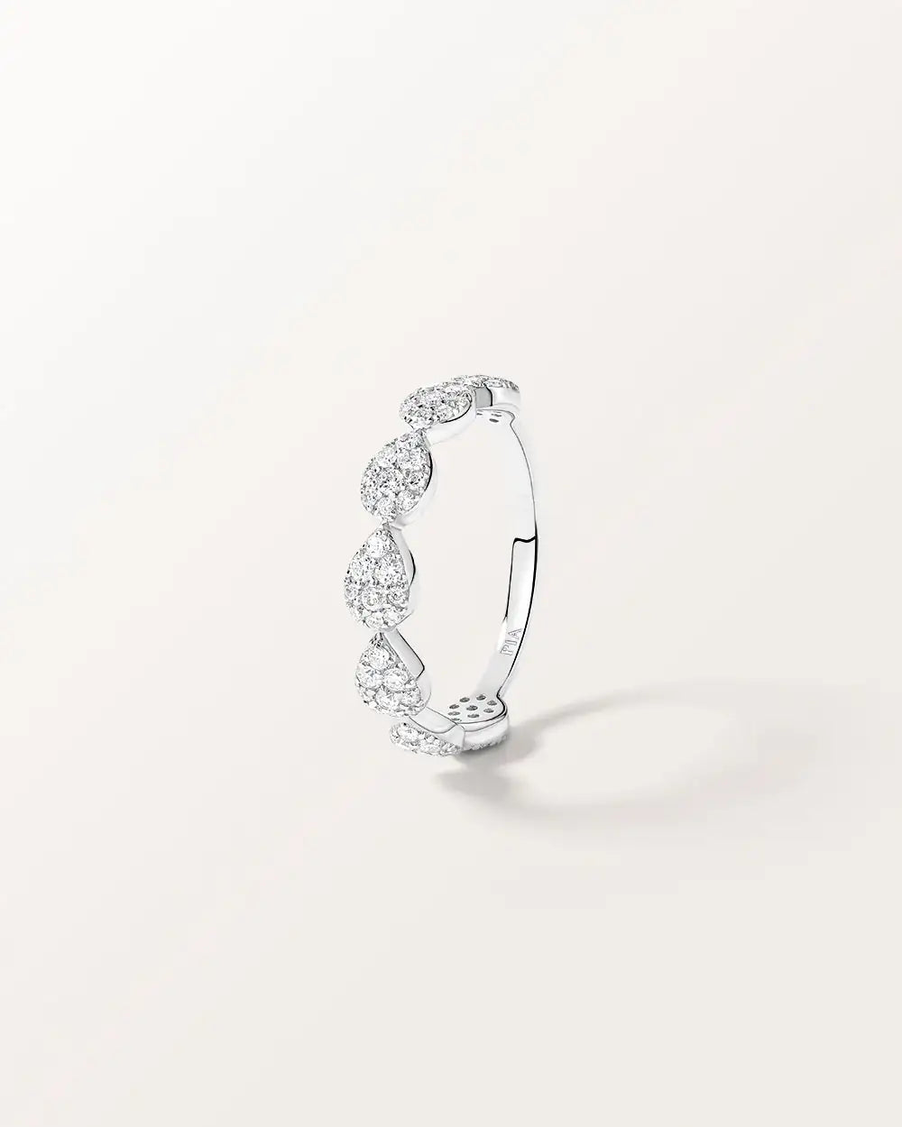 Bague Majesté en or blanc et Diamant de laboratoire 