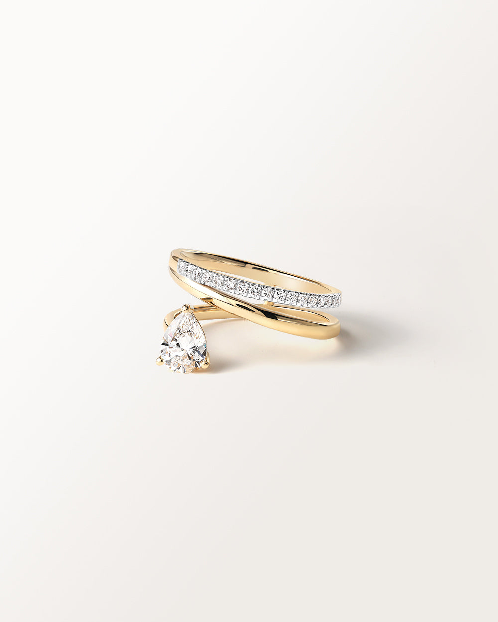 Bague Alba 0.85 carat en Or Jaune et diamant de synthèse