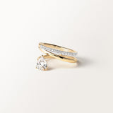 Bague Alba 0.85 carat en Or Jaune et diamant de synthèse