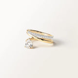 Bague Alba 0.85 carat en Or Jaune et diamant de synthèse