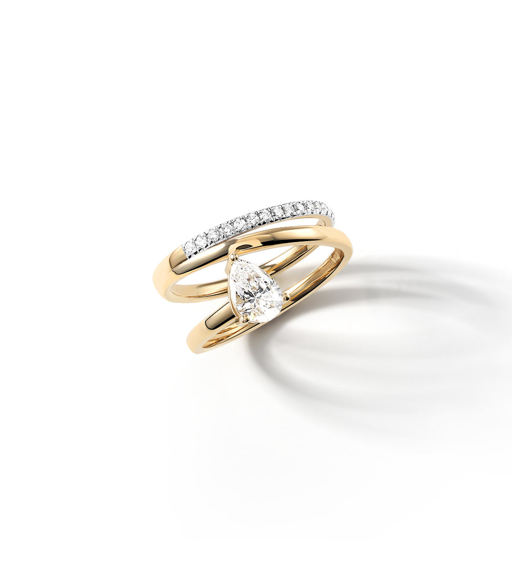 Bague Alba 0.85 carat en Or Jaune