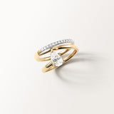 Bague Alba 0.85 carat en Or Jaune et diamant de synthèse