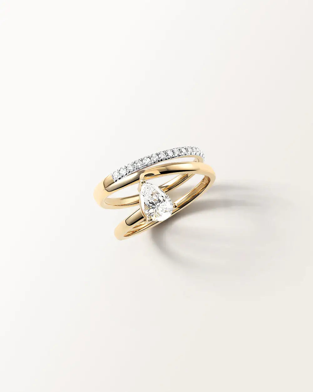 Bague Alba 0.85 carat en Or Jaune et diamant de synthèse