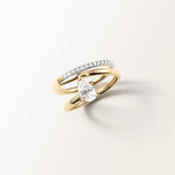 Bague Alba 0.85 carat en Or Jaune et diamant de synthèse
