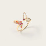 Bague Lila Rosée en Or Jaune
