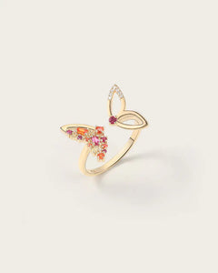 Bague Lila Rosée en Or Jaune