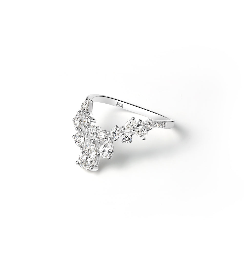Bague Lou 1.36 carats en or blanc 