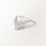 Bague Lou 1.36 carats en or blanc et diamant de synthèse