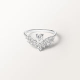 Bague Grâce 0.91 carat en or blanc et diamant de synthèse