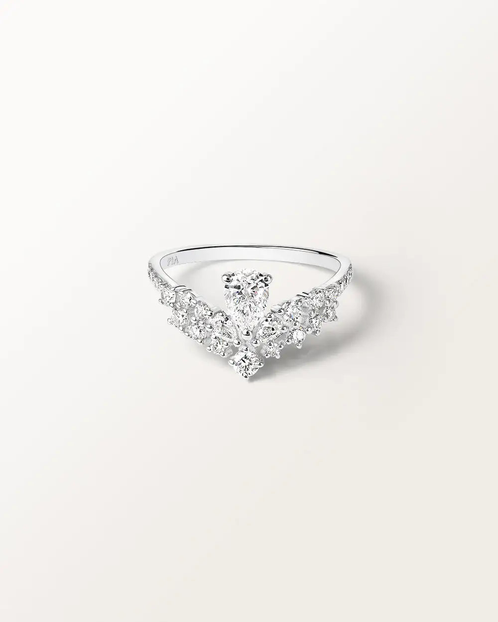 Bague Grâce 0.91 carat en or blanc et diamant de synthèse