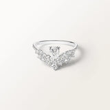 Bague Grâce 0.91 carat en or blanc et diamant de synthèse