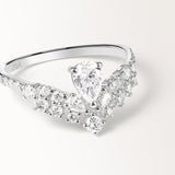 Bague Grâce 0.91 carat en or blanc et diamant de synthèse