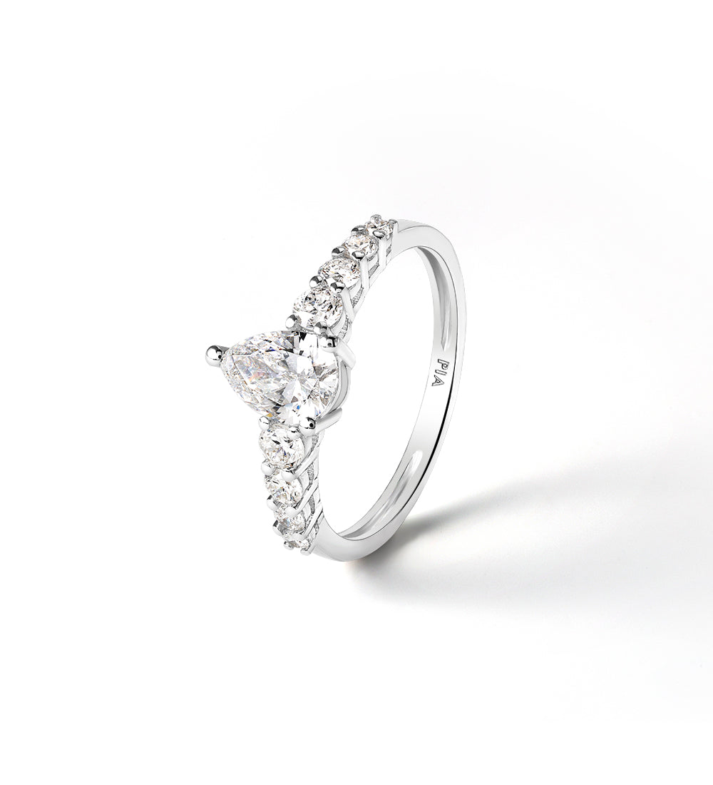 Bague Diana 1.06 carats en or blanc