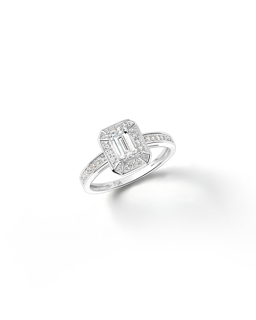Bague Oriane 0.922 carat en Or Blanc