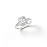 Bague Oriane 0.922 carat en Or Blanc
