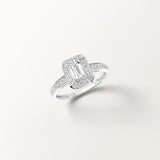 Bague Oriane 0.922 carat en Or Blanc et diamant de synthèse