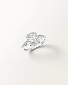 Bague Oriane 0.922 carat en Or Blanc et diamant de synthèse
