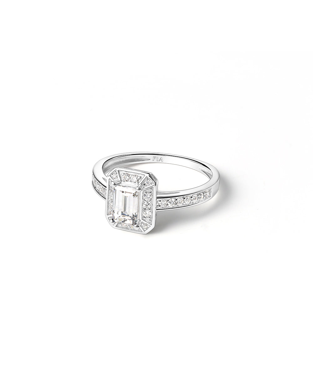 Bague Oriane 0.922 carat en Or Blanc
