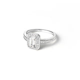 Bague Oriane 0.922 carat en Or Blanc