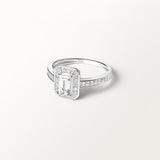 Bague Oriane 0.922 carat en Or Blanc et diamant de synthèse